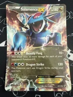 Salamence EX Pokemon TCG XY Black Star Promo Card XY170 - Image 1