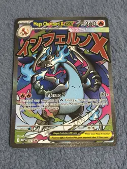 Mega Charizard X EX 023 PROMO Mega Evolution UPC HOLO NM Pokemon Card - Image 1