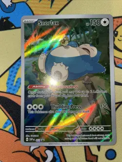 Pokemon TCG Snorlax SVP 051 Scarlet Violet 151 ETB Black Star Promo Card - Image 1