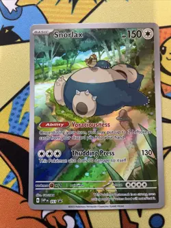 Pokemon TCG Snorlax SVP 051 Scarlet Violet 151 ETB Black Star Promo Card - Image 2