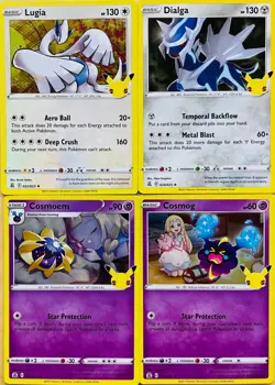 2021 POKEMON CELEBRATIONS 25th ANNIVERSARY HOLO - 4 CARD LOT - Image 1