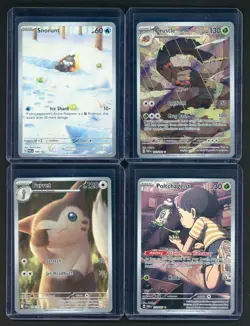 Lot of (8) Assorted Pokemon Scarlet & Violet SIR Cards Furret Palafin Snorunt + - Image 1