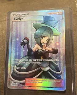 Pokemon Evelyn Full Art Trainer Sm-Team Up Holo Card 175/181 NM Condition - Image 1