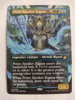 Prime Speaker Zegana(Anime Borderless) - Ravnica Remastered (RVR) #439- MTG - NM - Image 1