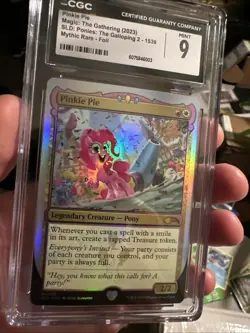 2023 MTG SECRET LAIR DROP FOIL #1539 PINKIE PIE CGC 9 MINT - Image 1