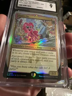 2023 MTG SECRET LAIR DROP FOIL #1539 PINKIE PIE CGC 9 MINT - Image 2