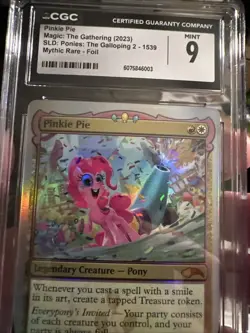 2023 MTG SECRET LAIR DROP FOIL #1539 PINKIE PIE CGC 9 MINT - Image 4