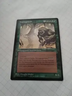 MTG Force of Nature (Naturgewalt) German FBB Regular Miscut - Uncirculated - Image 2