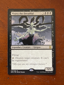 MTG Magic the Gathering Visara the Dreadful Eternal Masters NM - Image 1