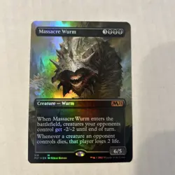 Massacre Wurm Extended Art M21 LP MTG Core Set Magic 2021 316 - Image 1