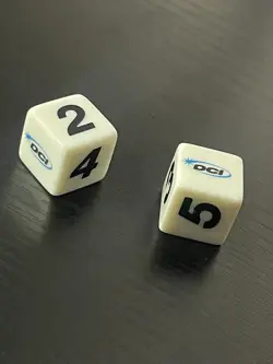 Rare Vintage DCI Duelist MTG Magic Pokemon WotC 6-sided dice - Two (2) - Image 1