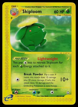Pokemon Card - Skiploom Aquapolis 60/147 Uncommon Non Holo - Image 1