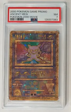 Pokemon The Movie 2000 Ancient Mew Promo PSA 7 NM - Image 1