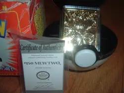 23K Pokemon Mewtwo Gold Plated Trading Card With Red Box Burger King - Image 2