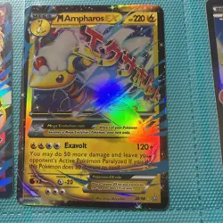Pokemon TCG M Ampharos EX 28/98 XY Ancient Origins Card - Image 2