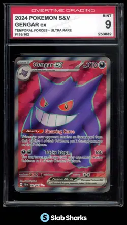 2024 POKEMON SV TEMPORAL FORCES - TEF EN #193/162 GENGAR EX ULTRA RARE OT 9 - Image 1