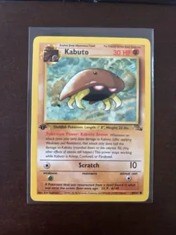 Kabuto NM - MINT 50/62 1st Edition Fossil Pokemon TCG Regular 💎🔥💎🔥💎 - Image 1