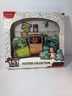 Pokemon TCG Scarlet & Violet 151 Poster Collection Box 3 Packs New Sealed 820650853166 - Image 1