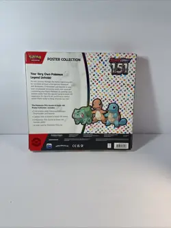 Pokemon TCG Scarlet & Violet 151 Poster Collection Box 3 Packs New Sealed 820650853166 - Image 2