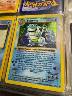 Pokemon Blastoise 1st Edition Holo - Base Set - 2/102 - WOTC - Heavy Play - Image 1