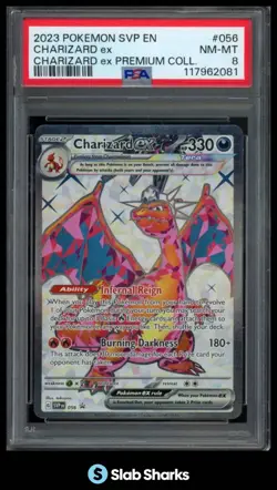 2023 POKEMON SV BLACK STAR PROMOS - SVP EN #056 CHARIZARD EX PSA 8 - Image 1