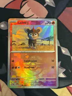 Litleo Master Ball Pattern 015/131 Pokemon TCG Prismatic Evolutions NM - Image 1