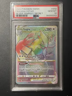PSA 10 2020 Pokemon SWSH #202 FA/Lugia VSTAR Silver Tempest Secret - Image 1