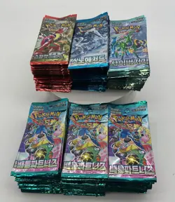 Lot of (180) Pokemon TCG Korean Battle Partners Cyber Judge Booster Packs SEALED - Image 1
