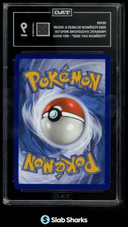 2025 POKEMON DAY PRISMSTIC EVOLUTIONS EEVEE REVERSE HOLO 074/131 TAG 9 - Image 2