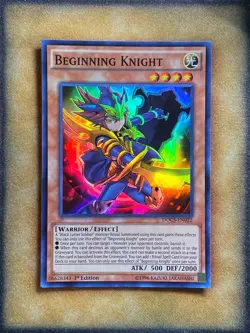 Yugioh Beginning Knight DOCS-EN022 Super Rare 1st Ed NM - Image 1