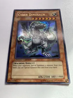 Yugioh Cyber Dinosaur Ultra Rare Limited Edition JUMP-EN024 HP - Image 1