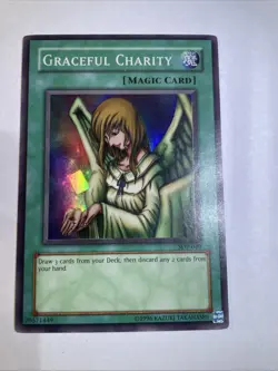 Yu-Gi-Oh! Graceful Charity SDP-040 Super Rare 1st Edition - Image 1
