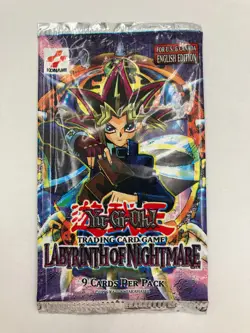 EMPTY Konami Yu-Gi-Oh! TCG: Labyrinth of Nightmare UNLIMITED Booster Pack EMPTY - Image 1