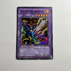 Yugioh TCG Flame Swordsman LOB-003 Super Rare Unlimited - Image 1