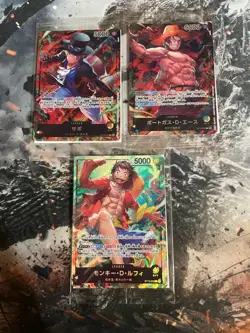 Sabo Ace Luffy ST13-001-002-003 Seven Eleven PROMO 3 Set ONE PIECE Card [Sealed] - Image 1