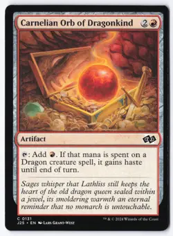 Carnelian Orb of Dragonkind C Foundations Jumpstart 131 NM - Image 1