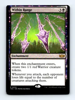 #32 2025 Tarkir: Dragonstorm Commander Within Range Rare MISCUT - Image 1