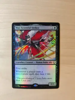 Mai, Scornful Striker 109 NM Foil MTG Avatar: The Last Airbender Magic - Image 1