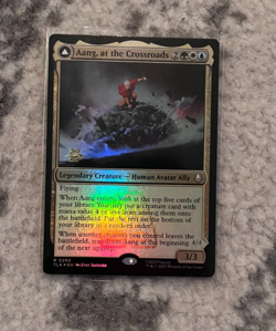 MTG TLA Aang, at the Crossroads #203 NM Rare Foil PROMO 2025 Stamped - Image 1