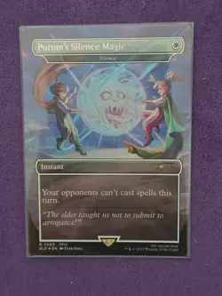 Porom’s Silence Magic R 7003 Instant Final Fantasy Mtg Foil NM - Image 1