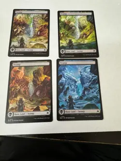 Swamp Full Art Four Season Land - Bloomburrow (4 Card Land Set) - MTG Magic - Image 1
