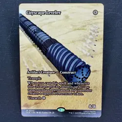 mtg borderless Cityscape Leveler, Avatar the Last Airbender Eternal, unplayed - Image 1