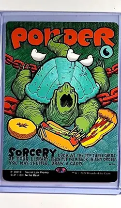 2024 MTG Magic The Gathering Secret Lair Showdown Play Promo Poster #19 Ponder - Image 1