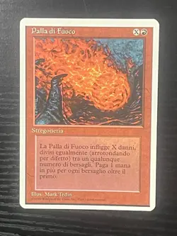 Magic MTG Italian Revised Fireball Artist Proof Near Mint - Only 50 Exist! - Image 1