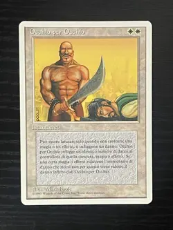 Magic MTG Italian Revised Eye For An Eye Artist Proof Near Mint - Only 50 Exist! - Image 1