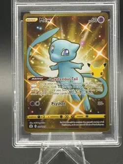 2021 POKEMON CELEBRATIONS #025 Gem Mint FULL ART FA MEW PSA 10 - Image 3