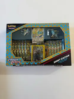 x2 Crown Zenith Shiny Zacian Zamazenta Premium Figure Collection Box Set Pokemon - Image 2