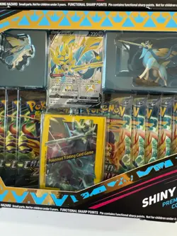 x2 Crown Zenith Shiny Zacian Zamazenta Premium Figure Collection Box Set Pokemon - Image 4
