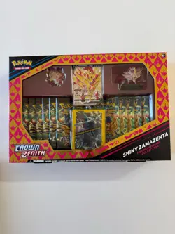 x2 Crown Zenith Shiny Zacian Zamazenta Premium Figure Collection Box Set Pokemon - Image 5
