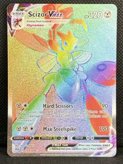 2020 Pokemon Scizor VMAX 193/189 Sword & Shield Darkness Ablaze Secret Rare NM ! - Image 1